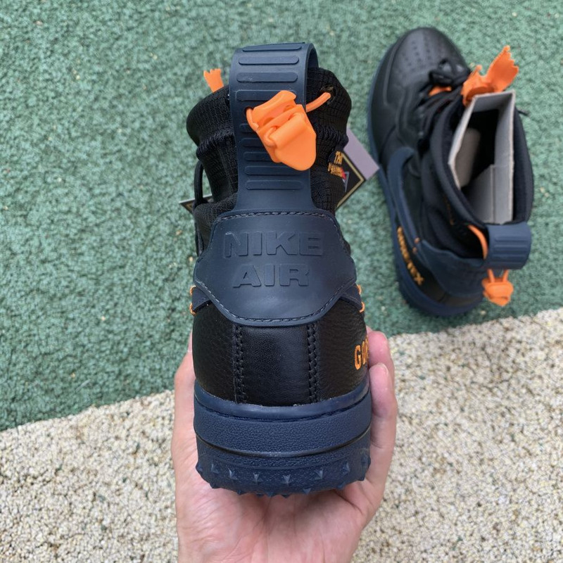 Nike Air Force 1 WTR GORE TEX Black Orange CQ7211 001 Sneakers men women