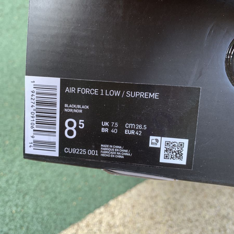 S*p*e x nike air force 1 black cu9225 001 sneakers men women