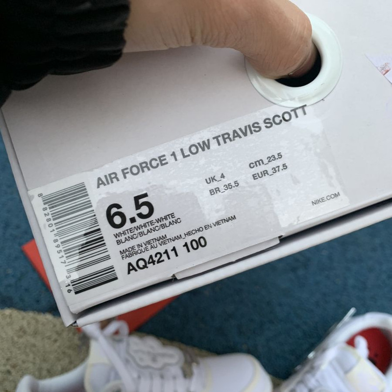 Travis Scott x Nike Air Force 1 AQ4211 100 Sneakers Women