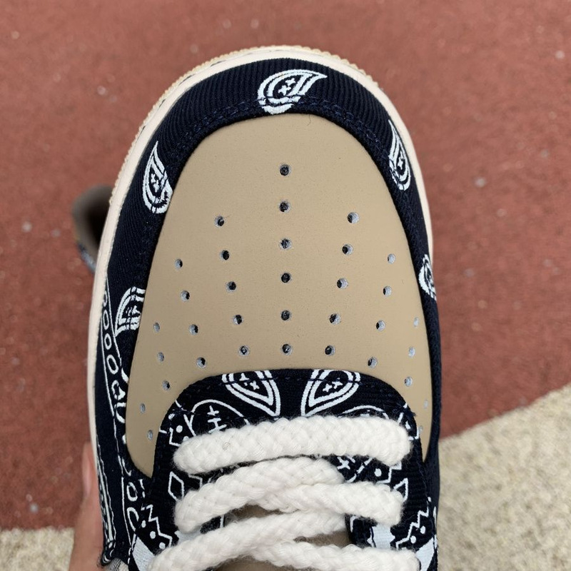 Travis Scott x Nike Air Force 1 Cashew Flower Sneakers Men Women