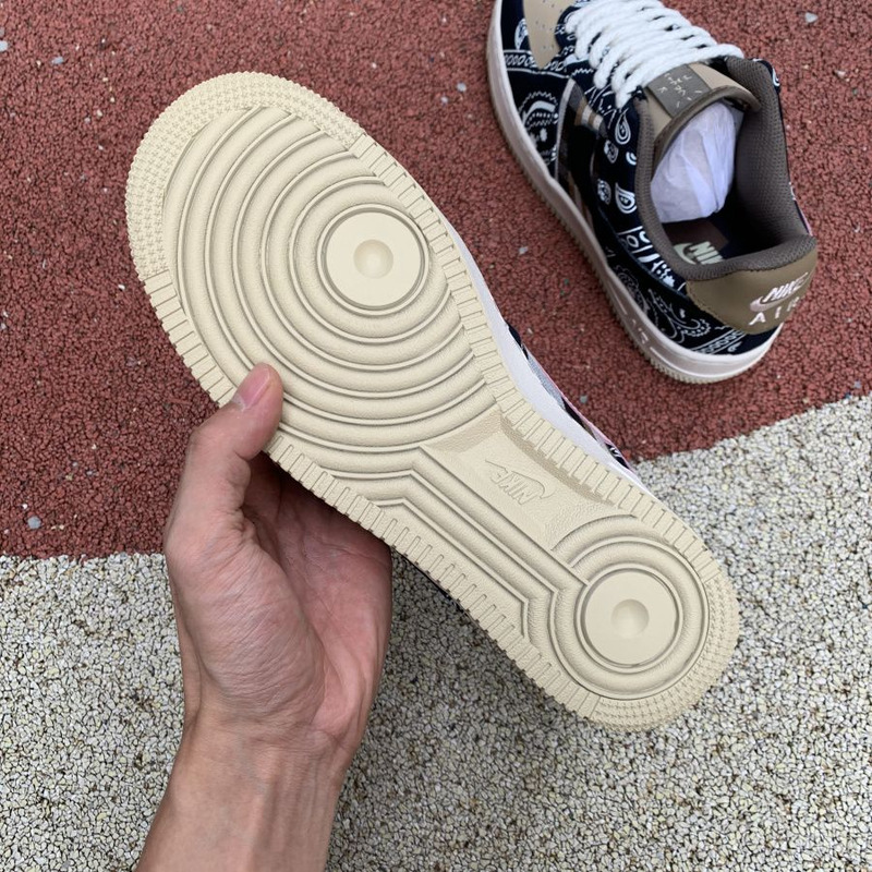Travis Scott x Nike Air Force 1 Cashew Flower Sneakers Men Women