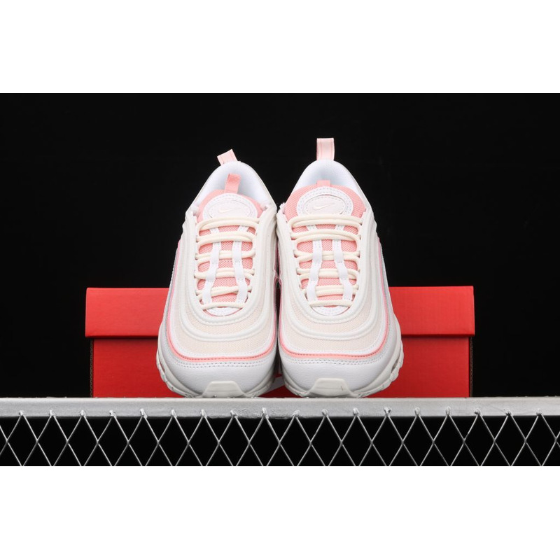 Nike Air Max 97 White Powder 3M Reflective Bullet Running Shoes 921733 104 Sneakers Women