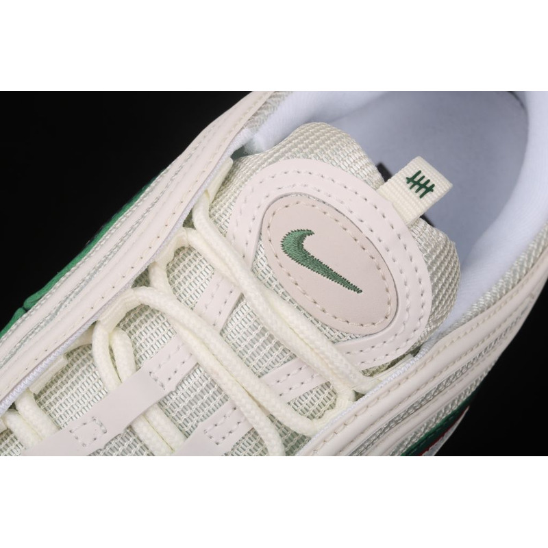 Undefeated x Nike Air Max 97 White and Green AJ1986 100 Sneakers Men Women