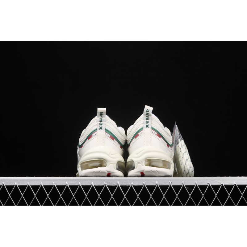Undefeated x Nike Air Max 97 White and Green AJ1986 100 Sneakers Men Women