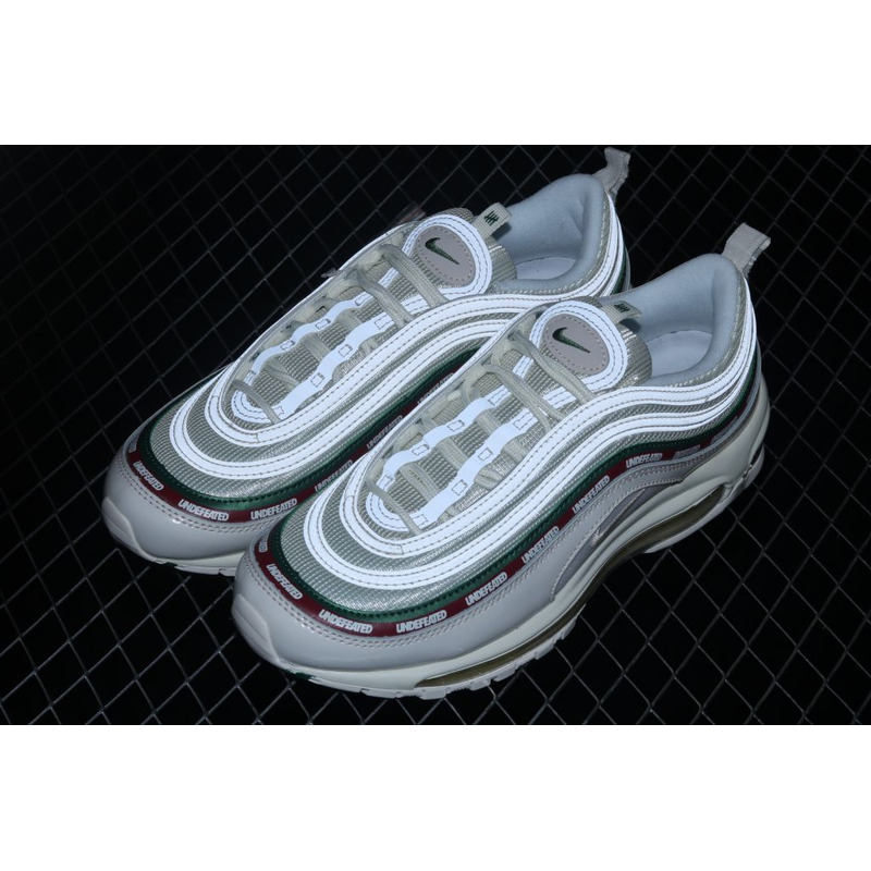 Undefeated x Nike Air Max 97 White and Green AJ1986 100 Sneakers Men Women