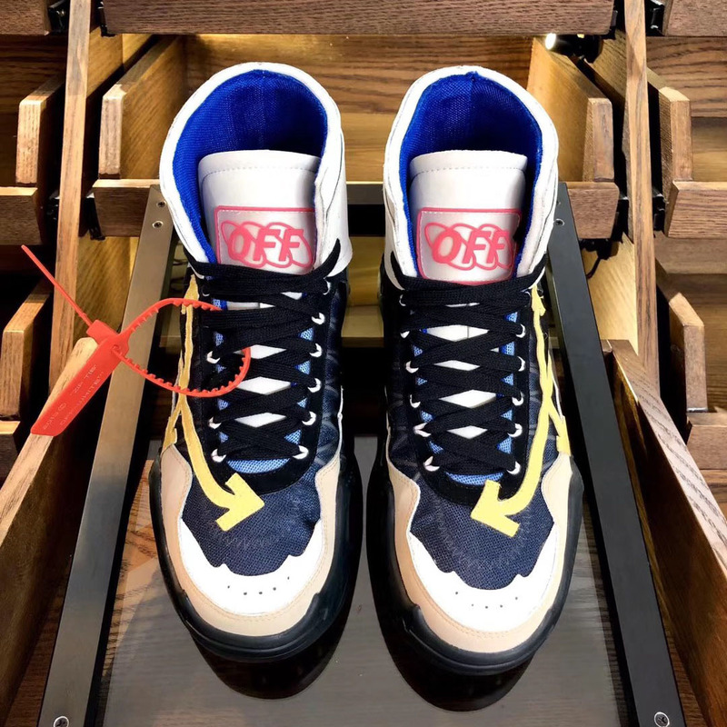 Off-White High Top Running Sneakers