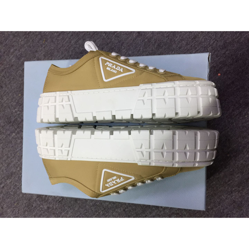Pra*a triangular logo plaque sneakers