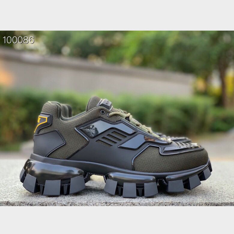 Pra*a camo rubber-knit sneakers multicolor