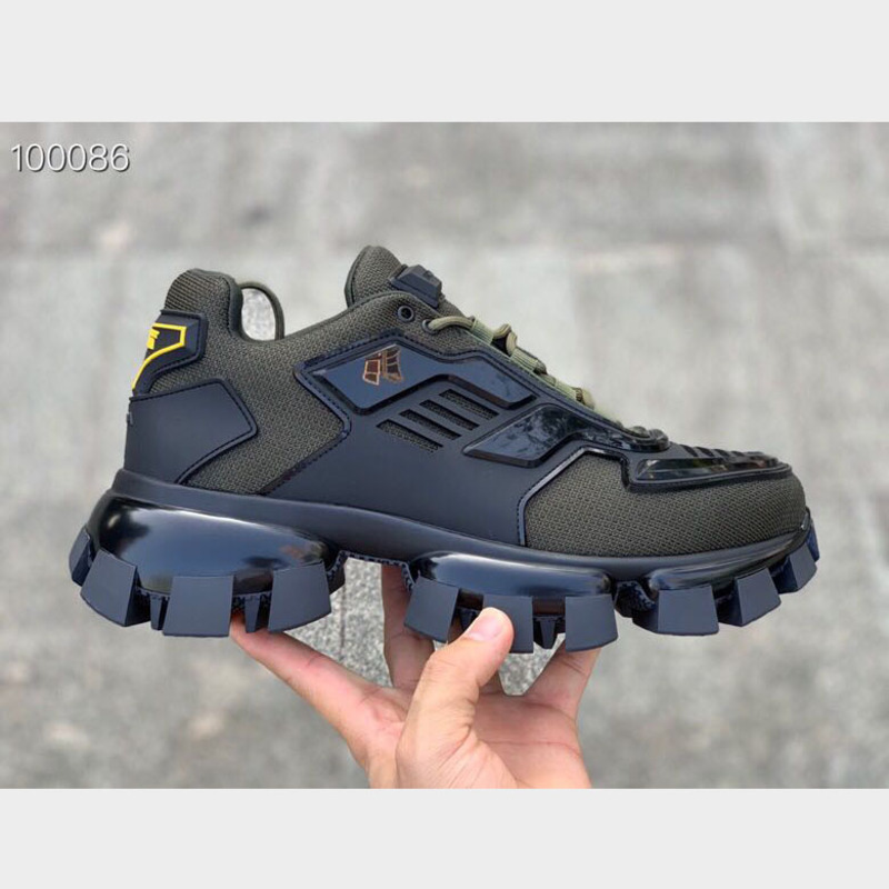 Pra*a camo rubber-knit sneakers multicolor