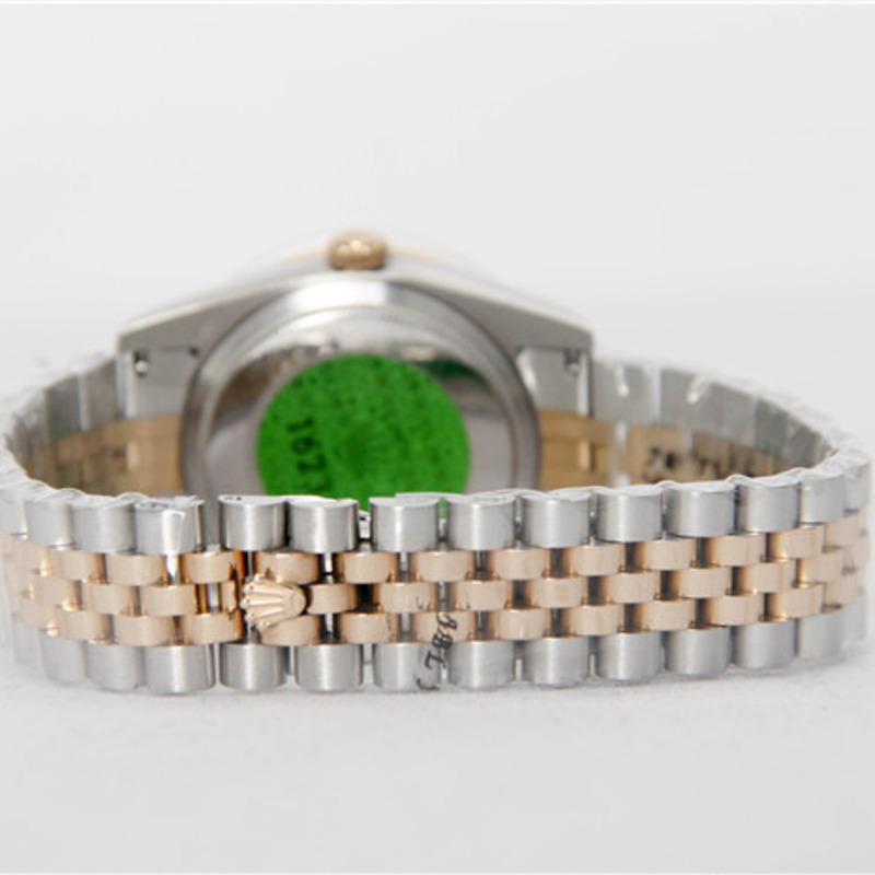 high quality rolex datejust stainless steel and jubille bracelet champagne Di*m*nd dial full Di*m*nd bezel watch
