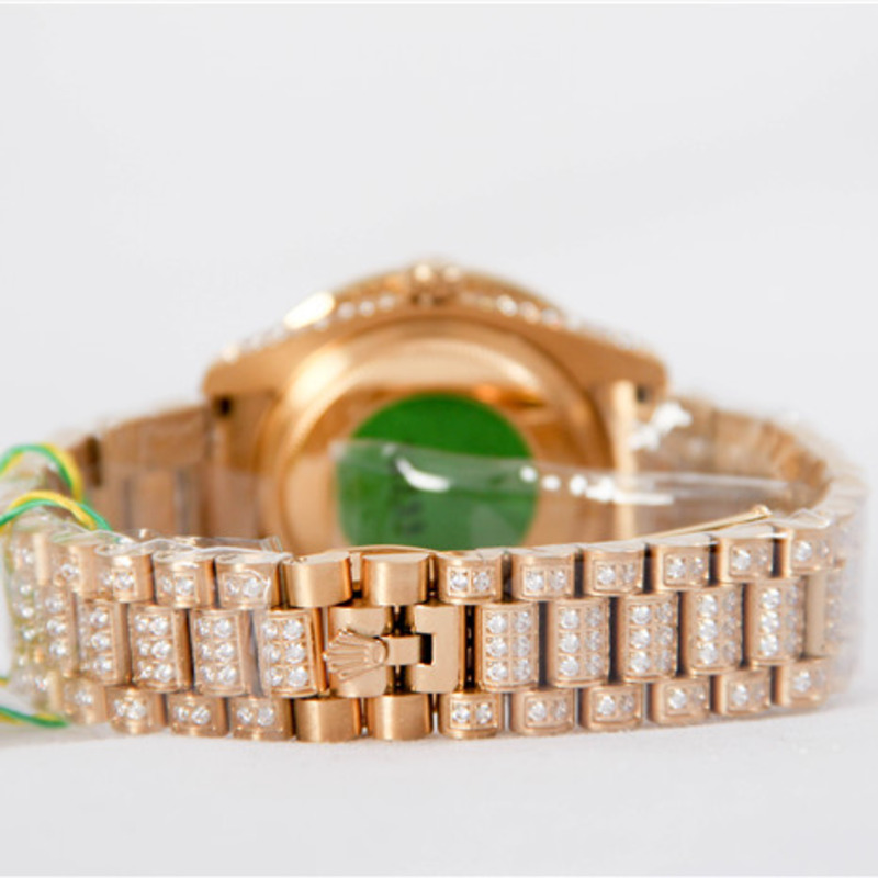 high quality rolex day-date Di*m*nd bezel and red Di*m*nd watch