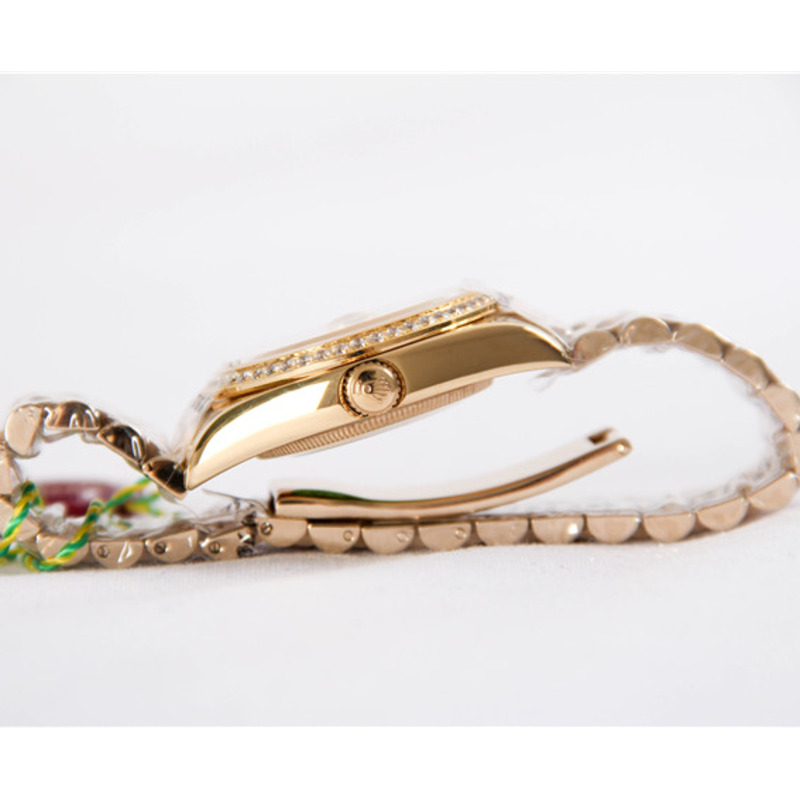 high quality rolex oyster perpetua pearlmaster 34 yellow gold Di*m*nd watch